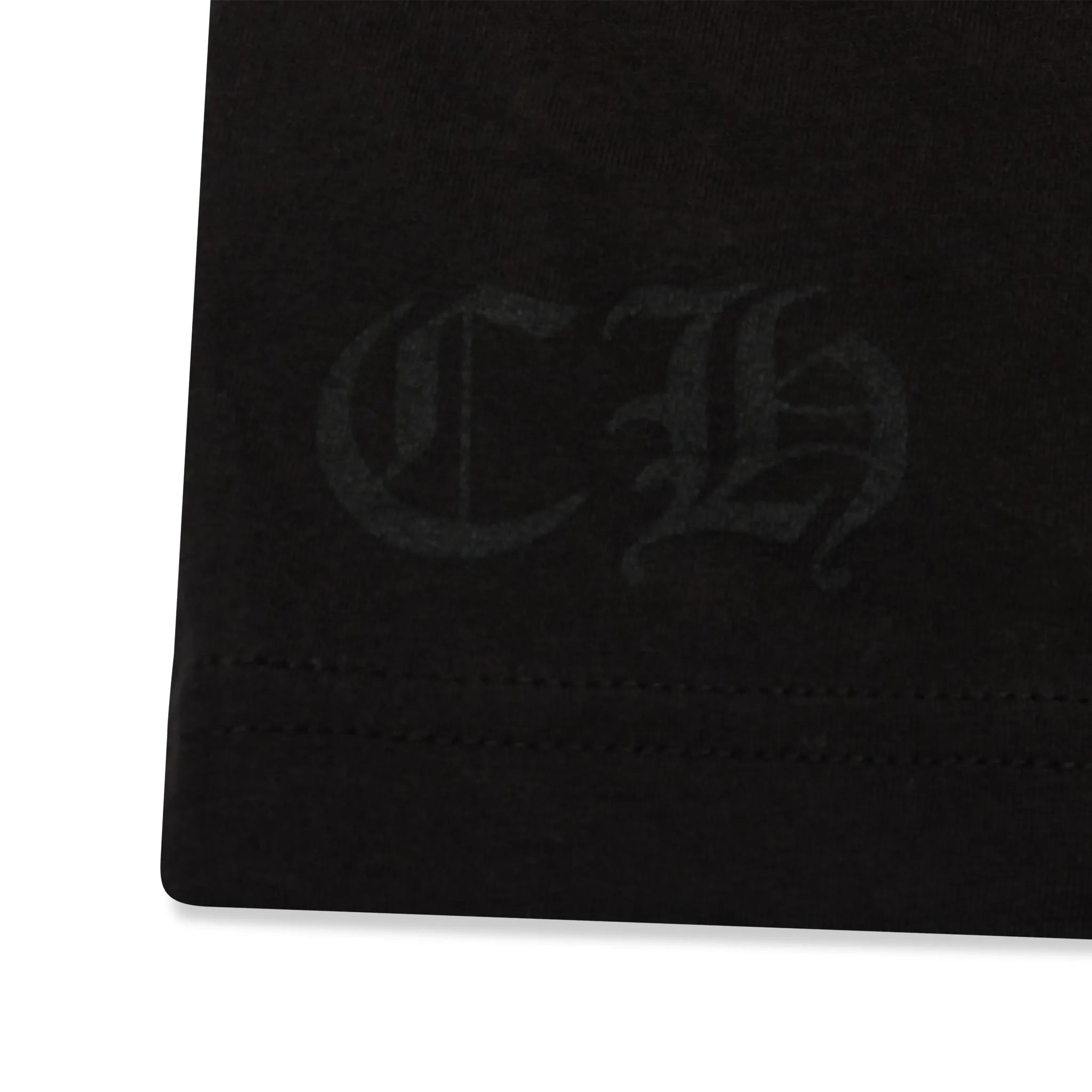 Detailed View of Chrome Hearts Horse Shoe Pocket Logo L/S Black Pink T Shirt